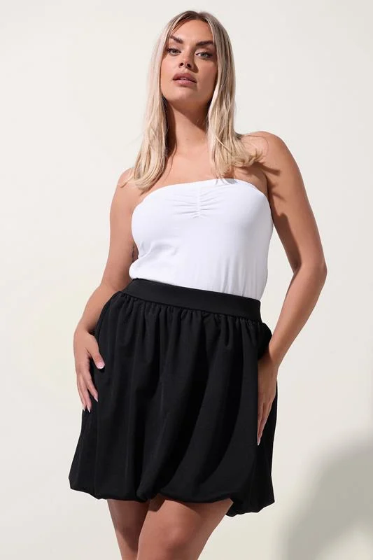 LIMITED COLLECTION Curve Black Puffball Mini Skirt