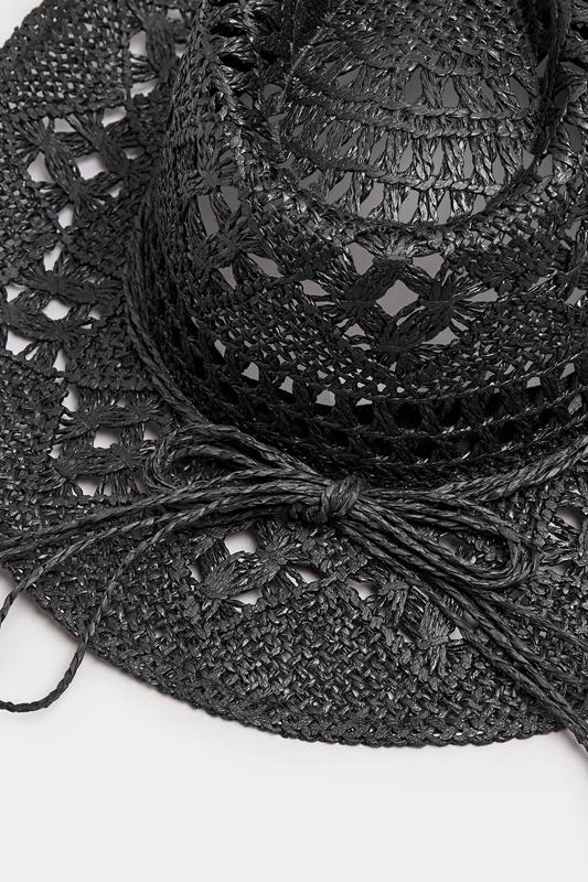 Black Straw Cowboy Hat 4 Black Straw Cowboy Hat
