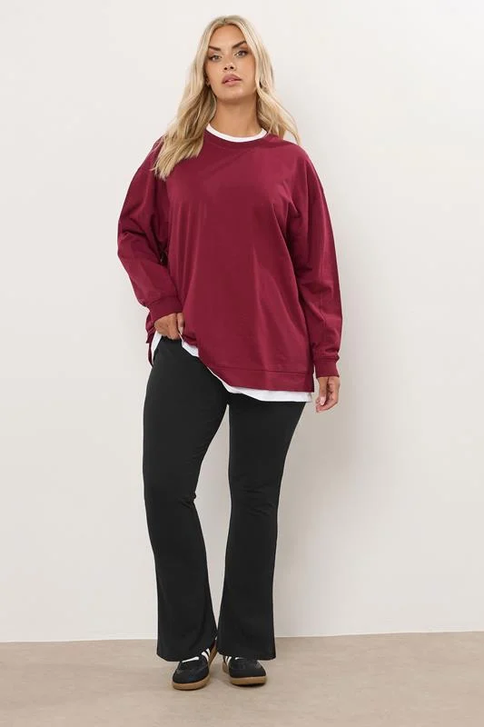 YOURS Curve Black Flared Leggings