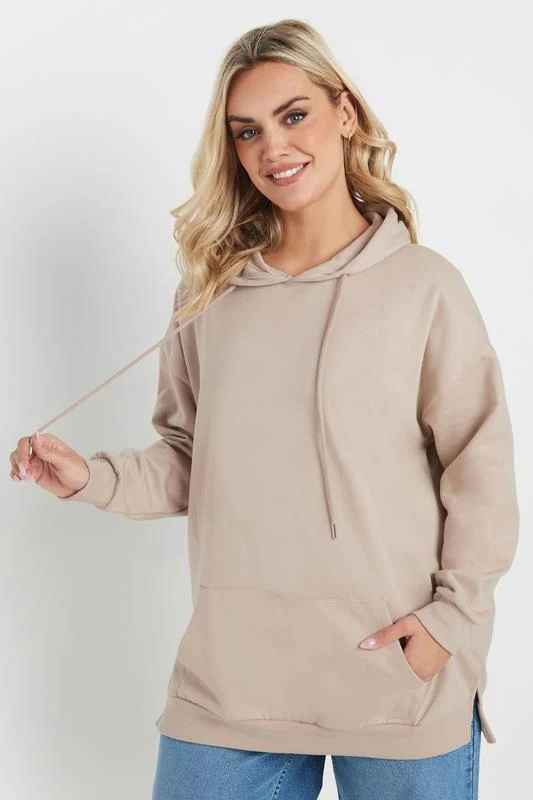 YOURS Curve Natural Brown Hoodie