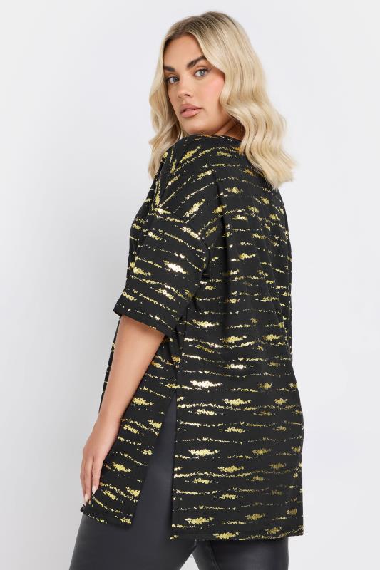 YOURS Curve Black & Gold Textured Foil Top 4 YOURS Curve Black & Gold Textured Foil Top