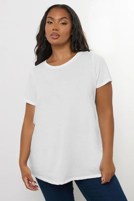 YOURS Curve White Essential T-Shirt