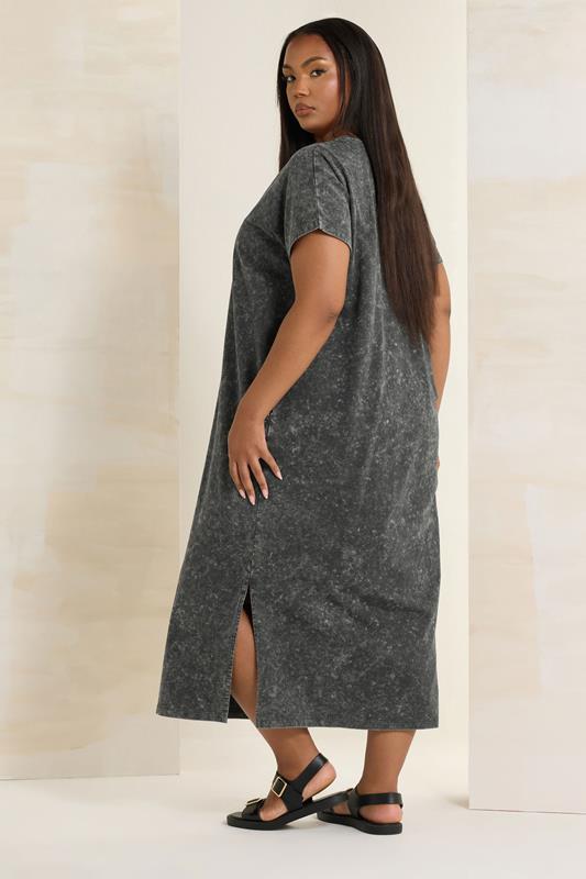 YOURS Curve Grey Acid Wash Heavyweight Throw On Dress 4 YOURS Curve Grey Acid Wash Heavyweight Throw On Dress