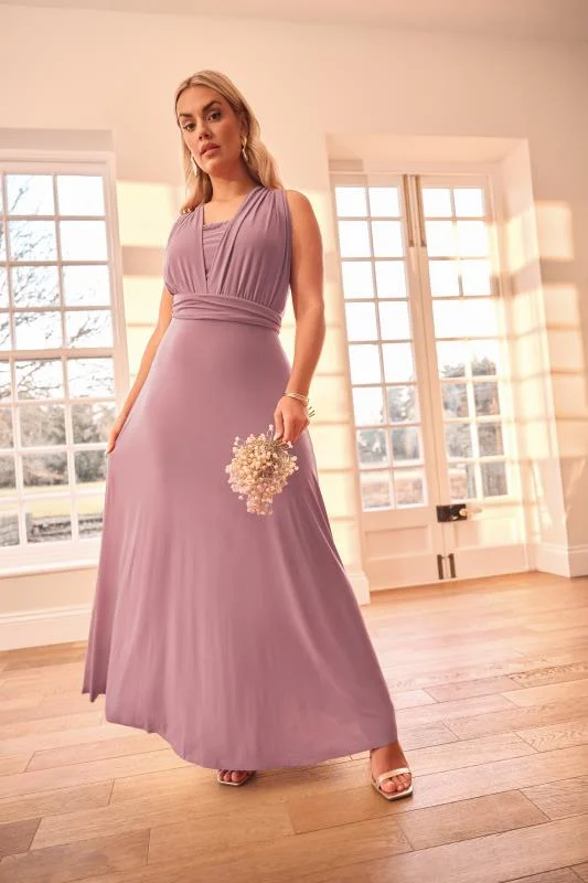 YOURS LONDON Curve Blush Pink Multiway Maxi Dress
