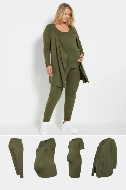 BUMP IT UP MATERNITY Curve Khaki Green Essentials Kit