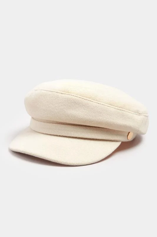 Natural Brown Felt Baker Boy Cap 3 Natural Brown Felt Baker Boy Cap