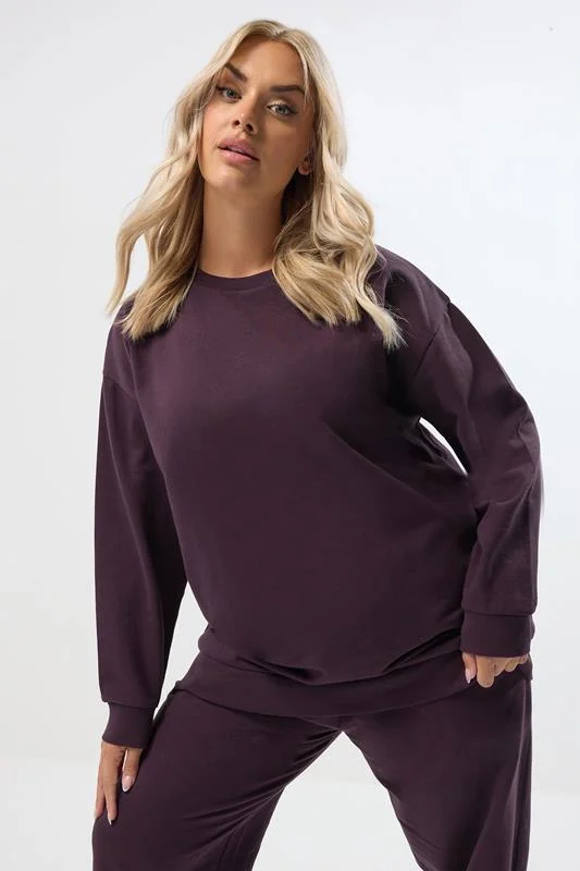 YOURS Curve Purple Sweatshirt
