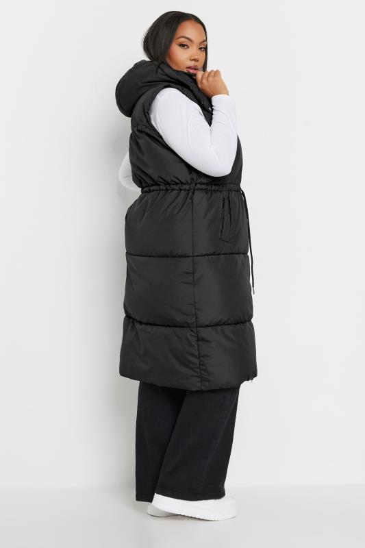 YOURS Curve Black Drawcord Panelled Gilet 4 YOURS Curve Black Drawcord Panelled Gilet