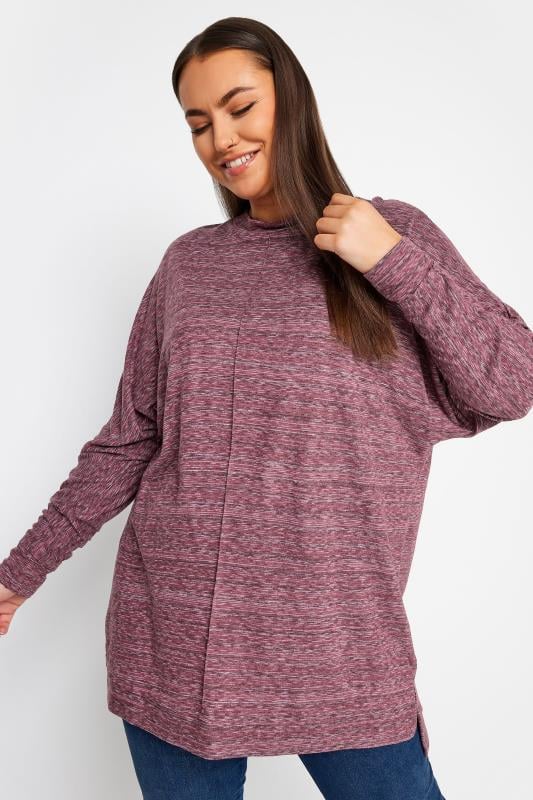 YOURS Curve Red Front Seam Soft Touch Jumper