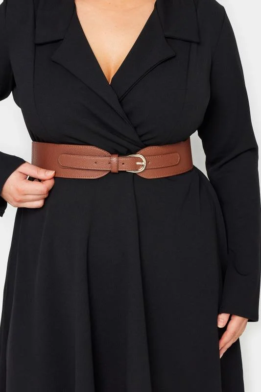 Tan Brown Wide Belt