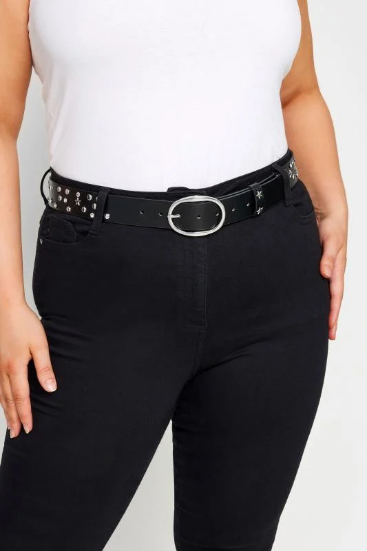 Black Star Studded Belt
