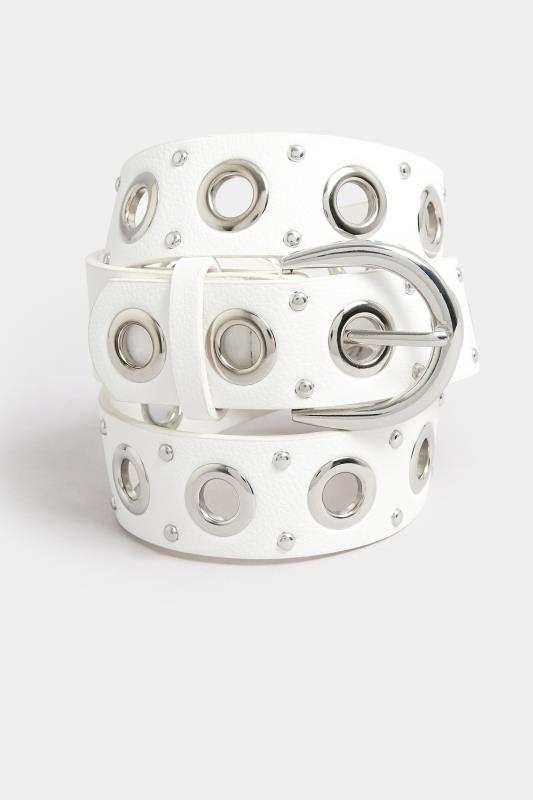 White Studded Belt 3 White Studded Belt