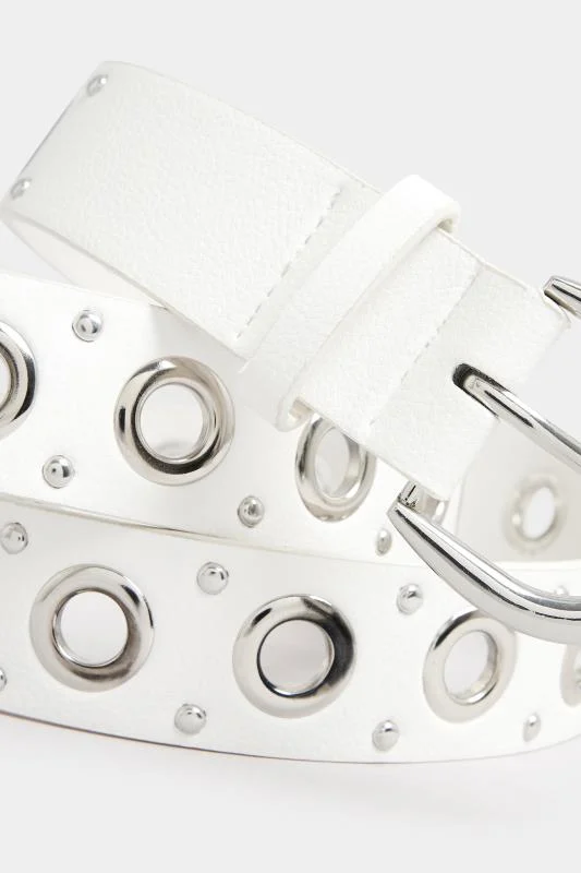 White Studded Belt 4 White Studded Belt
