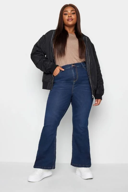 YOURS Curve Indigo Blue Bootcut Stretch ISLA Jeans