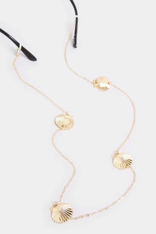 Gold Shell Sunglasses Chain 3 Gold Shell Sunglasses Chain