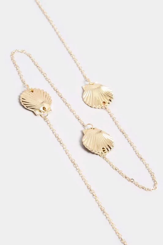Gold Shell Sunglasses Chain 4 Gold Shell Sunglasses Chain