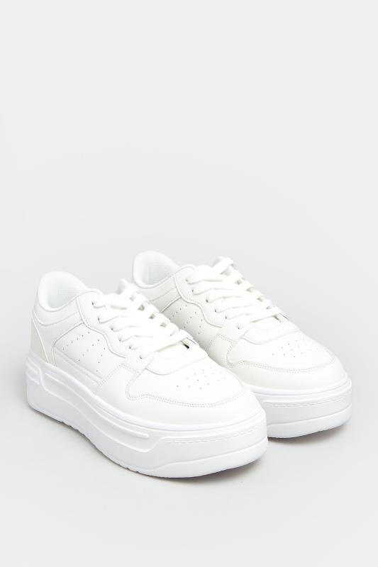 White Super Chunky Trainers In Extra Wide EEE Fit 3 White Super Chunky Trainers In Extra Wide EEE Fit