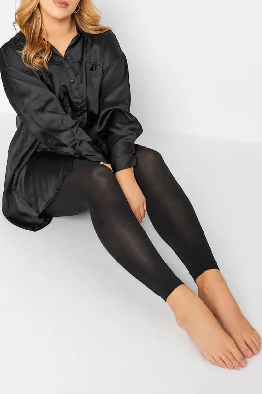 Black 80 Denier Footless Tights