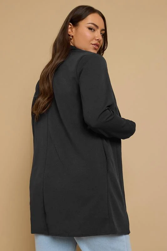 YOURS Curve Black Longline Blazer 4 YOURS Curve Black Longline Blazer
