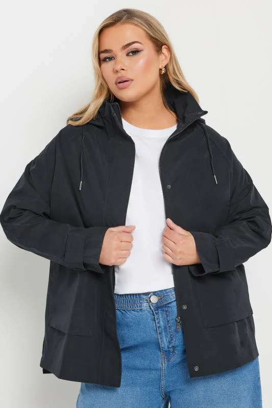 YOURS Curve Navy Blue Raglan Lightweight Jacket
