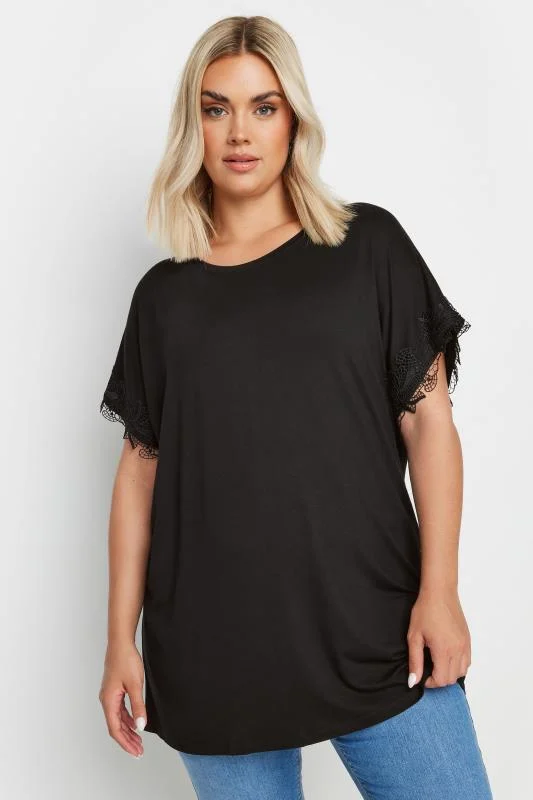 YOURS Curve Lace Detail Top