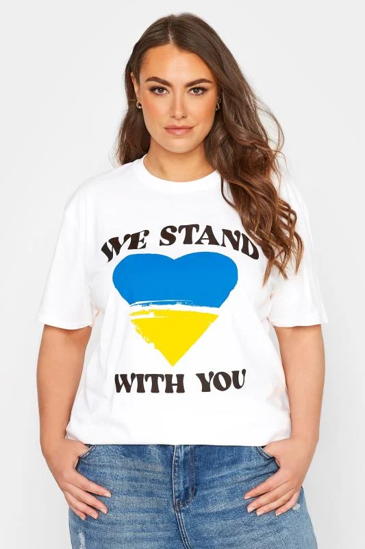 YOURS Ukraine Crisis 100% Donation'We Stand With You' T-Shirt